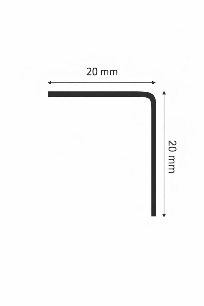 זווית מפליז | 20X20 מ"מ