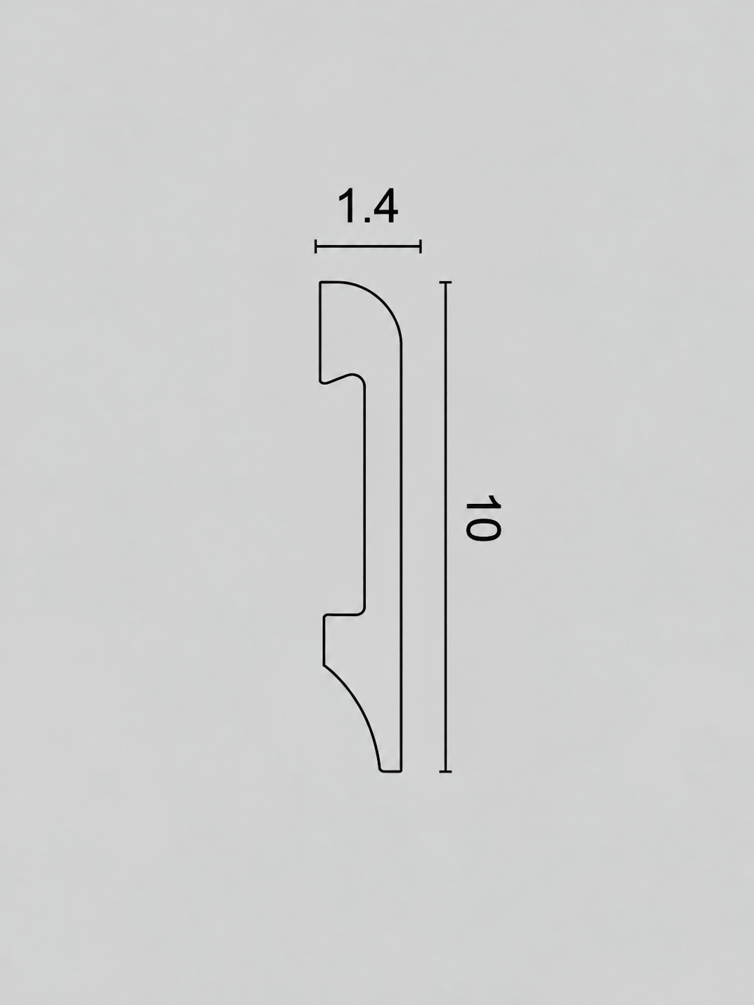 פנל רצפה פולימר מעוגל HF-6