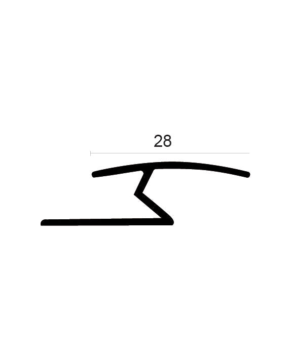 פרופיל מעבר לקרמיקה28 מ"מ