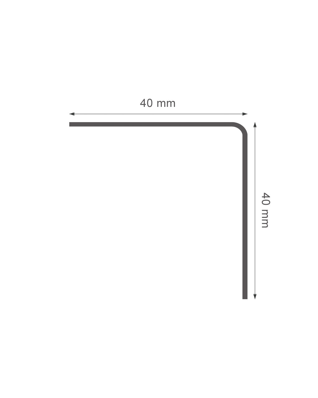 זווית אלומיניום | 40X40