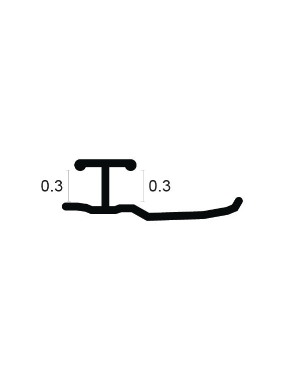 פרופיל מקשר לחיפוי 0.3 6757