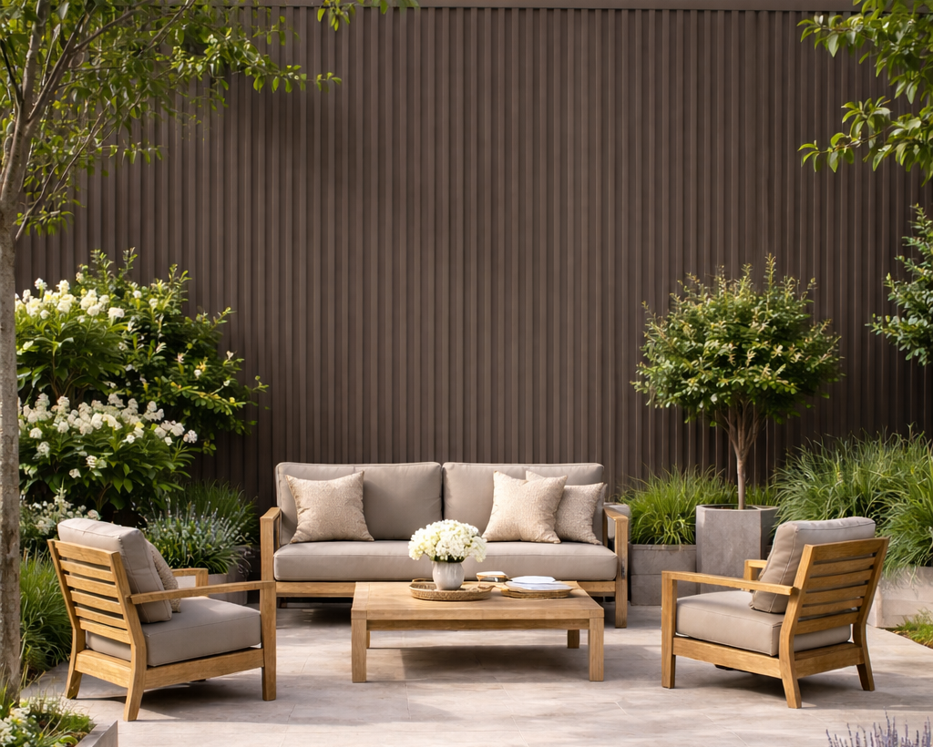 חיפוי קיר אלומיניום חום