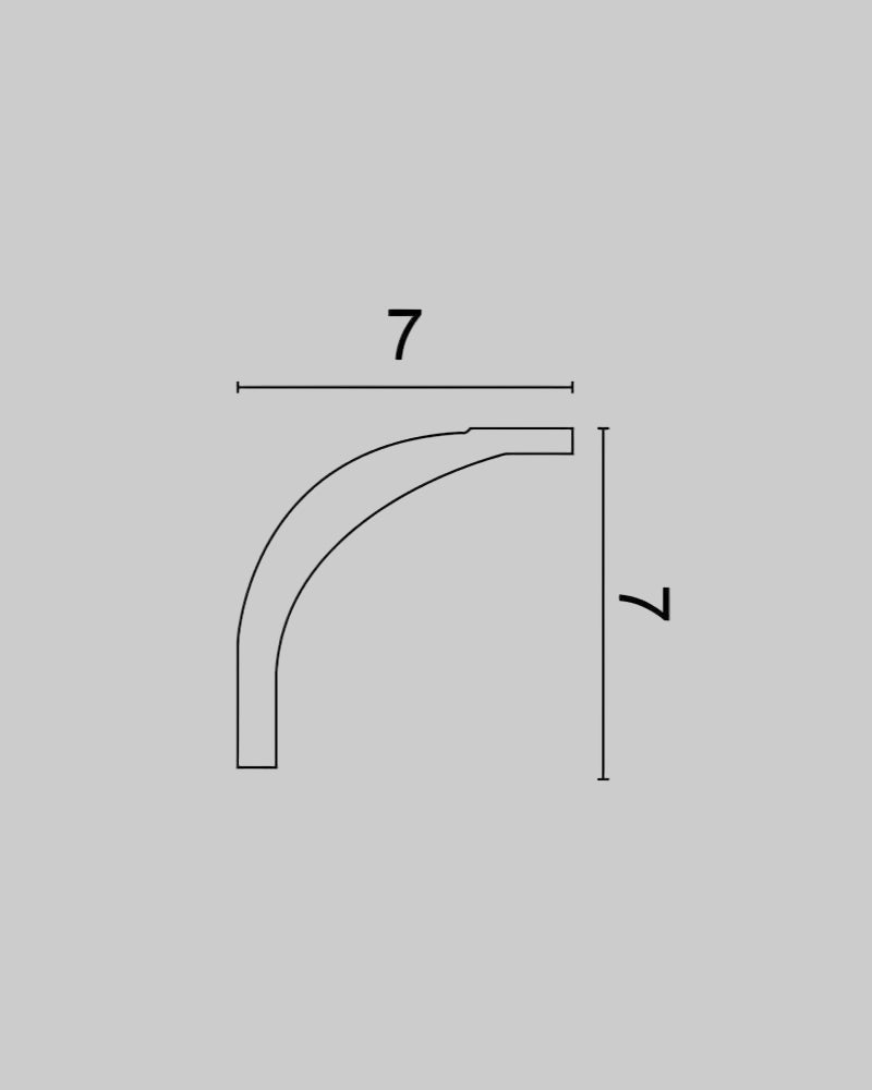 קרניז פוליסטירן בדימוי אלגנטי מקומר
