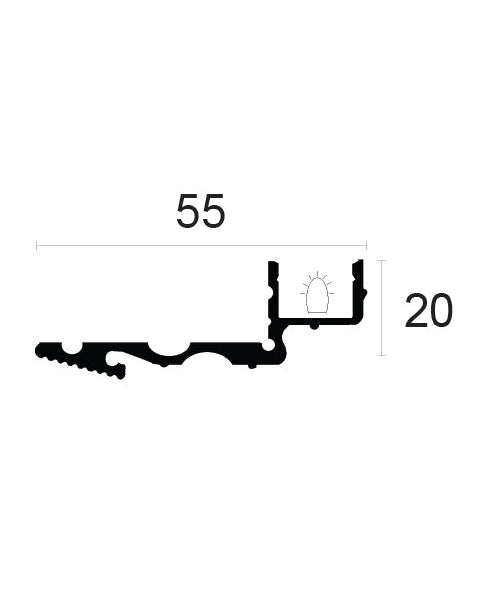 פרופיל תאורה עכשווי AL2060