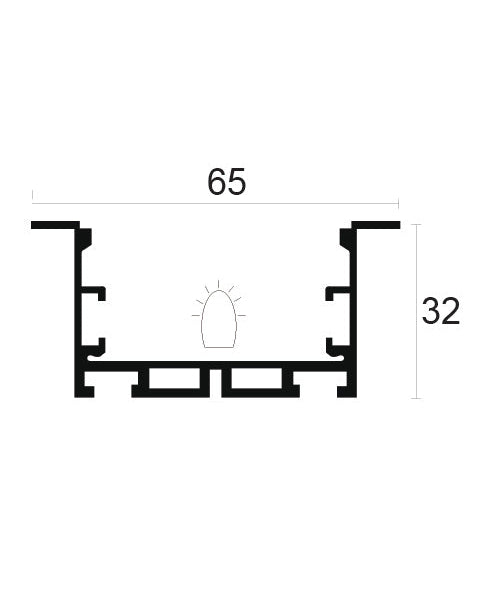 פרופיל תאורה עמוקה AL3265