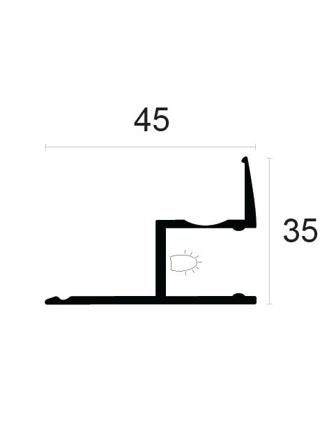 פרופיל תאורה מודרנית AL4535