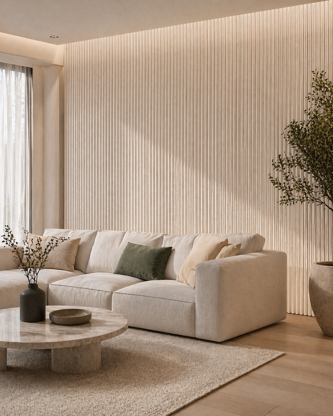 חיפוי קיר גלי צבע חול WPM-10