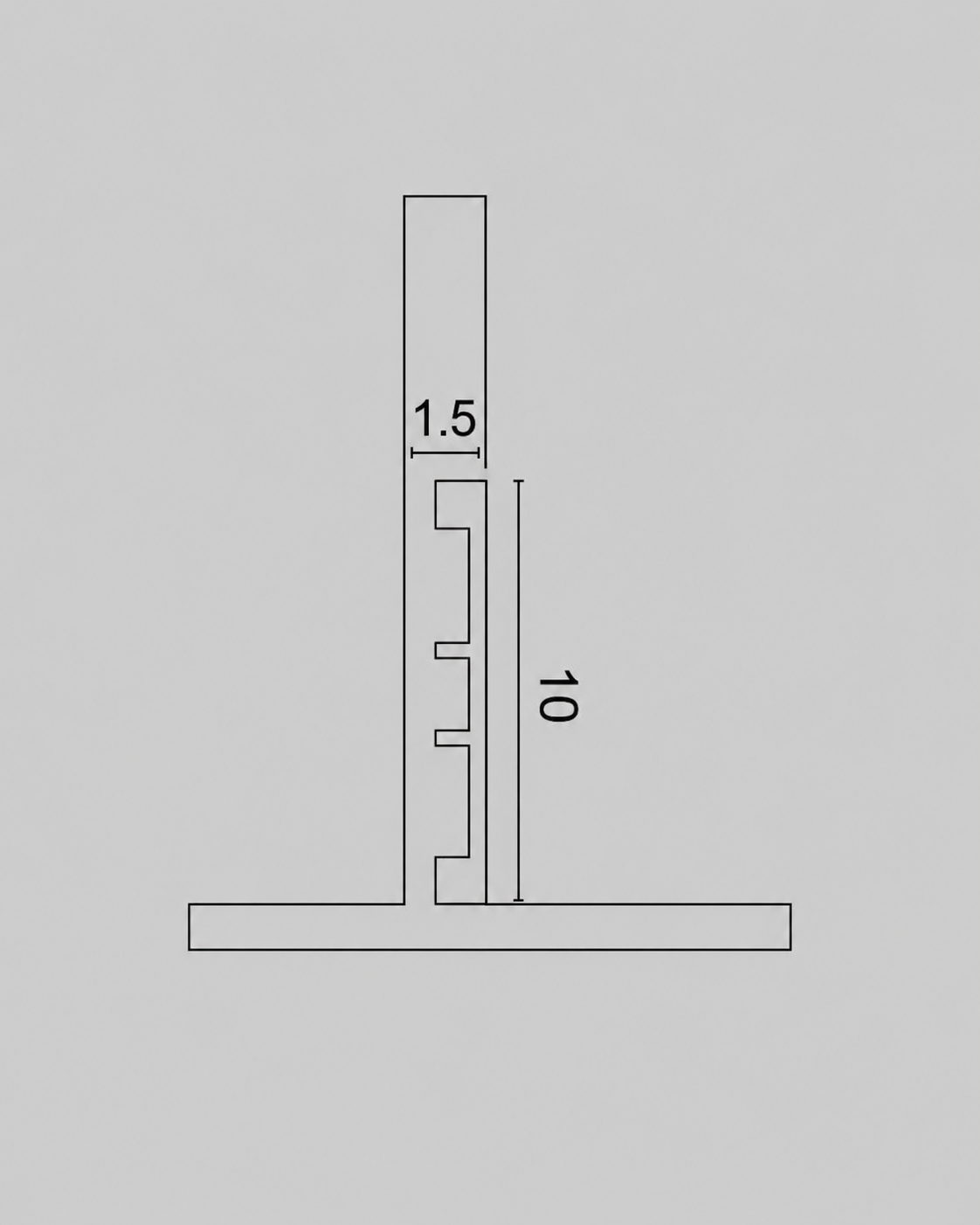 פנל רצפה פולימר שקוע קיר SP-123
