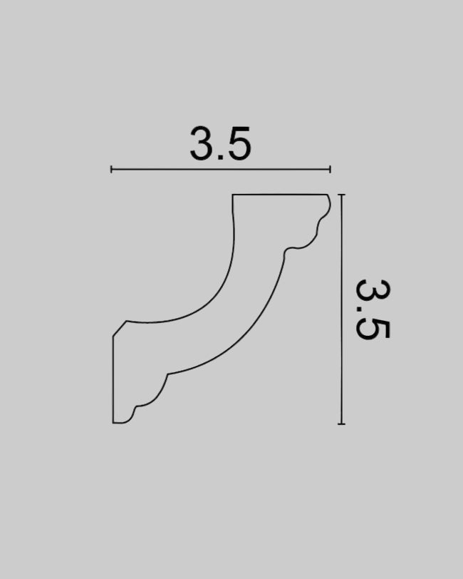קרניז פוליסטירן דימוי קימור בולט