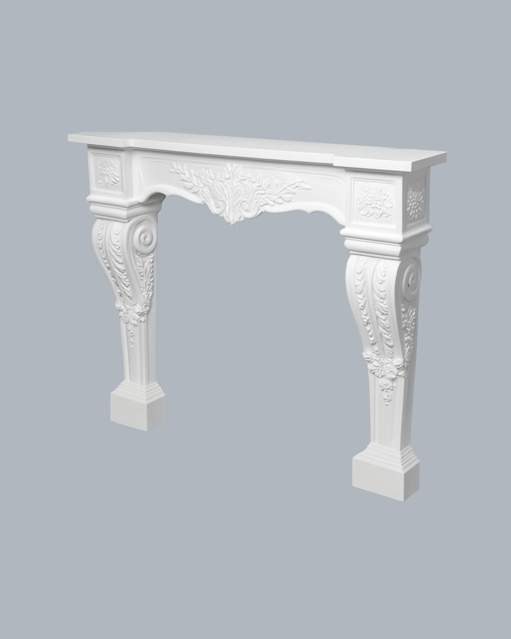 חיפוי קמין פוליאוריטן במראה פרובנס קלאסי