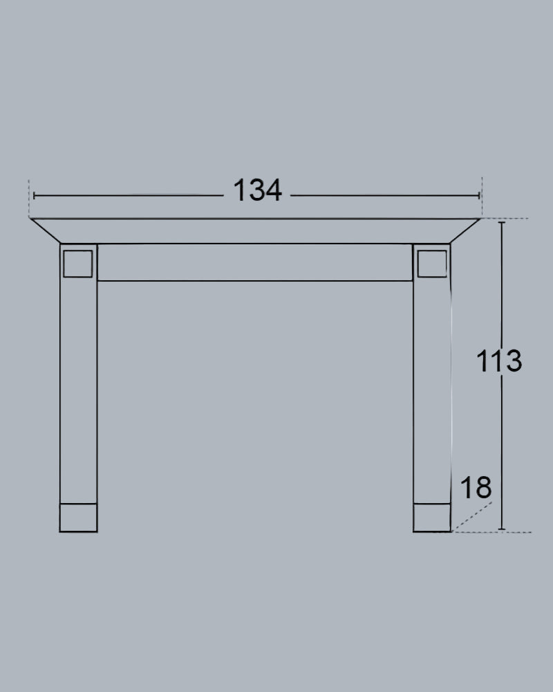 חיפוי קמין במראה עץ כפרי