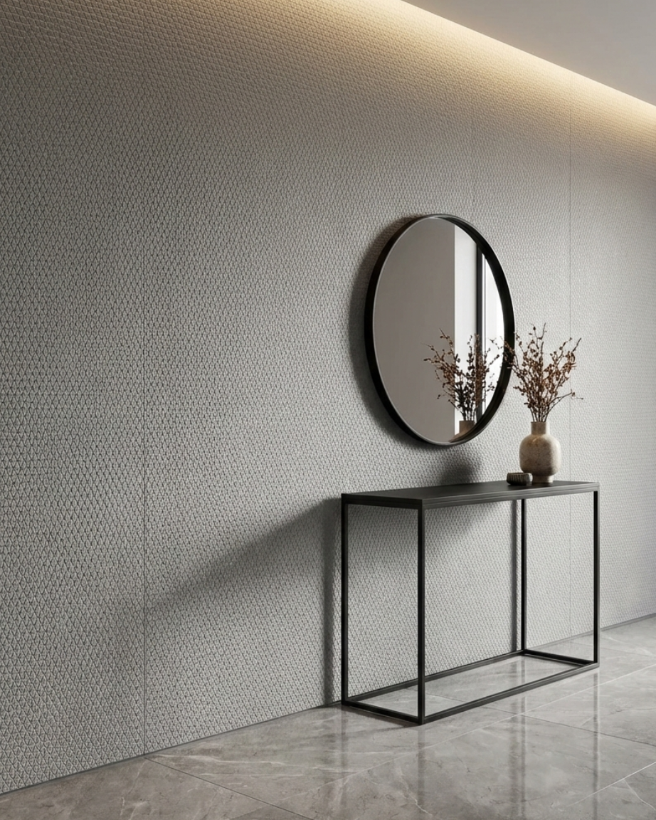 חיפוי קיר פורניר טקסטורה גאומטרית