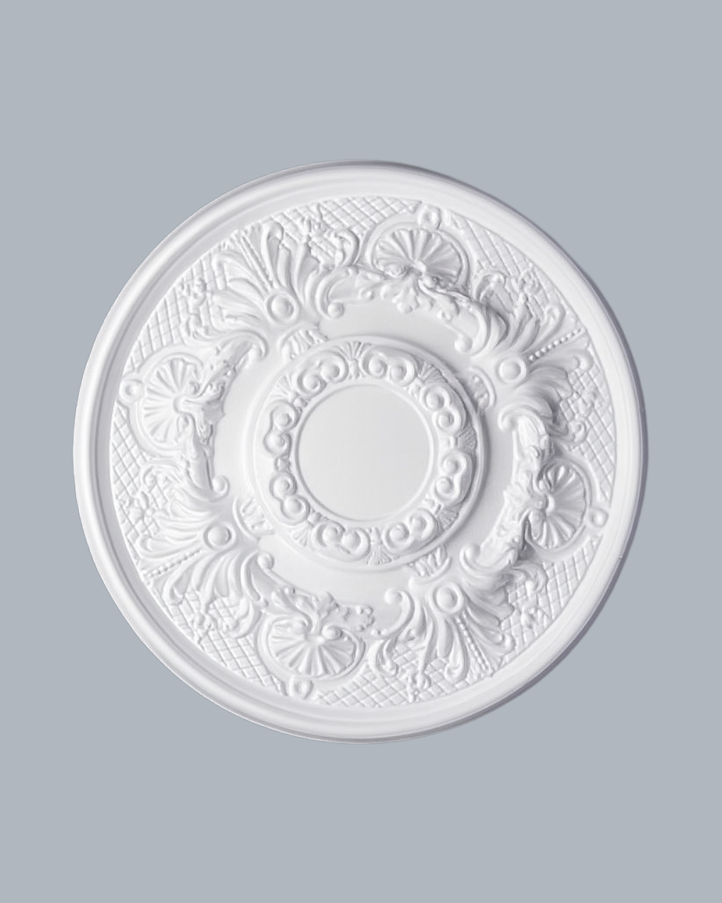 רוזטה פוליסטרין סגנון עטרת פרחים