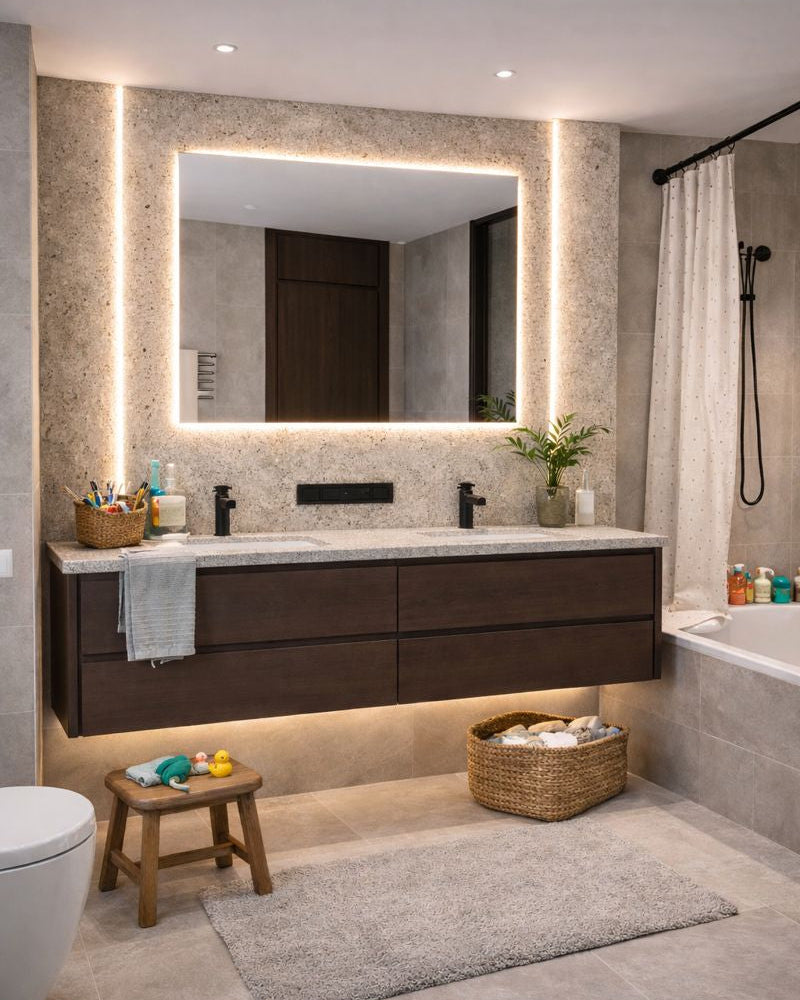 מראת קיר בסגנון ריבוע