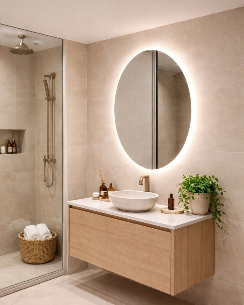 מראת קיר צורת ביצה