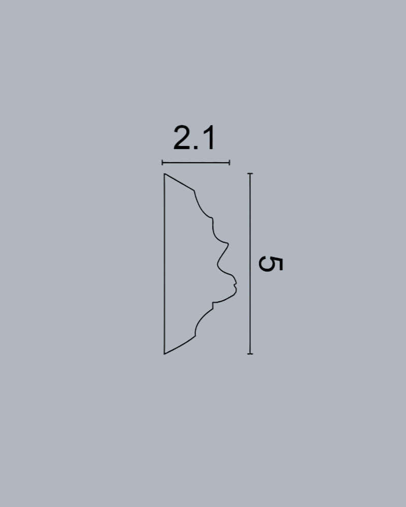 סרגל מסגרת קיר פוליאוריטן P-5010