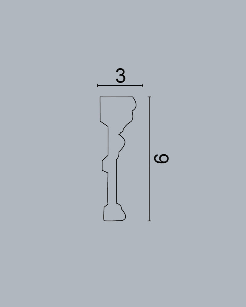 סרגל מסגרת קיר פולימר בסגנון אריסטוקרטי