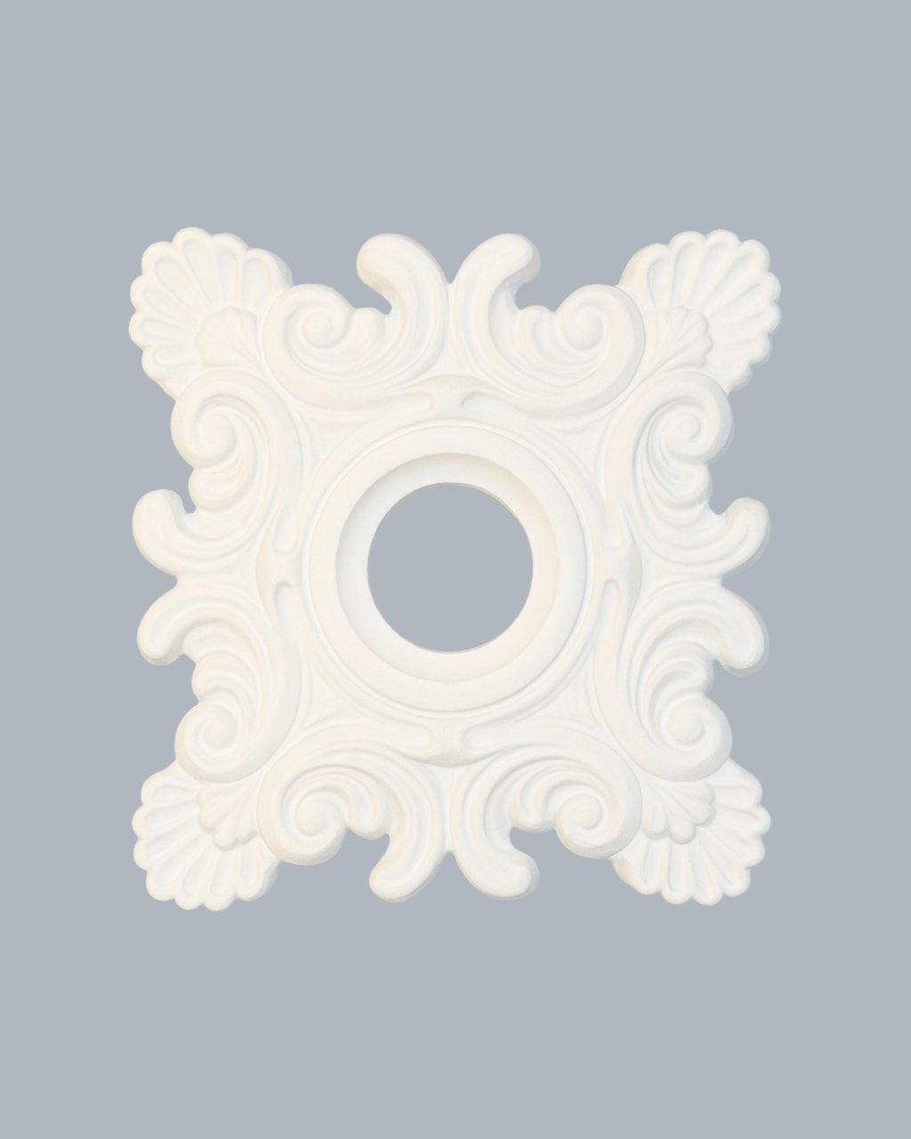 רוזטה פוליאוריטן בעיצוב מרובע