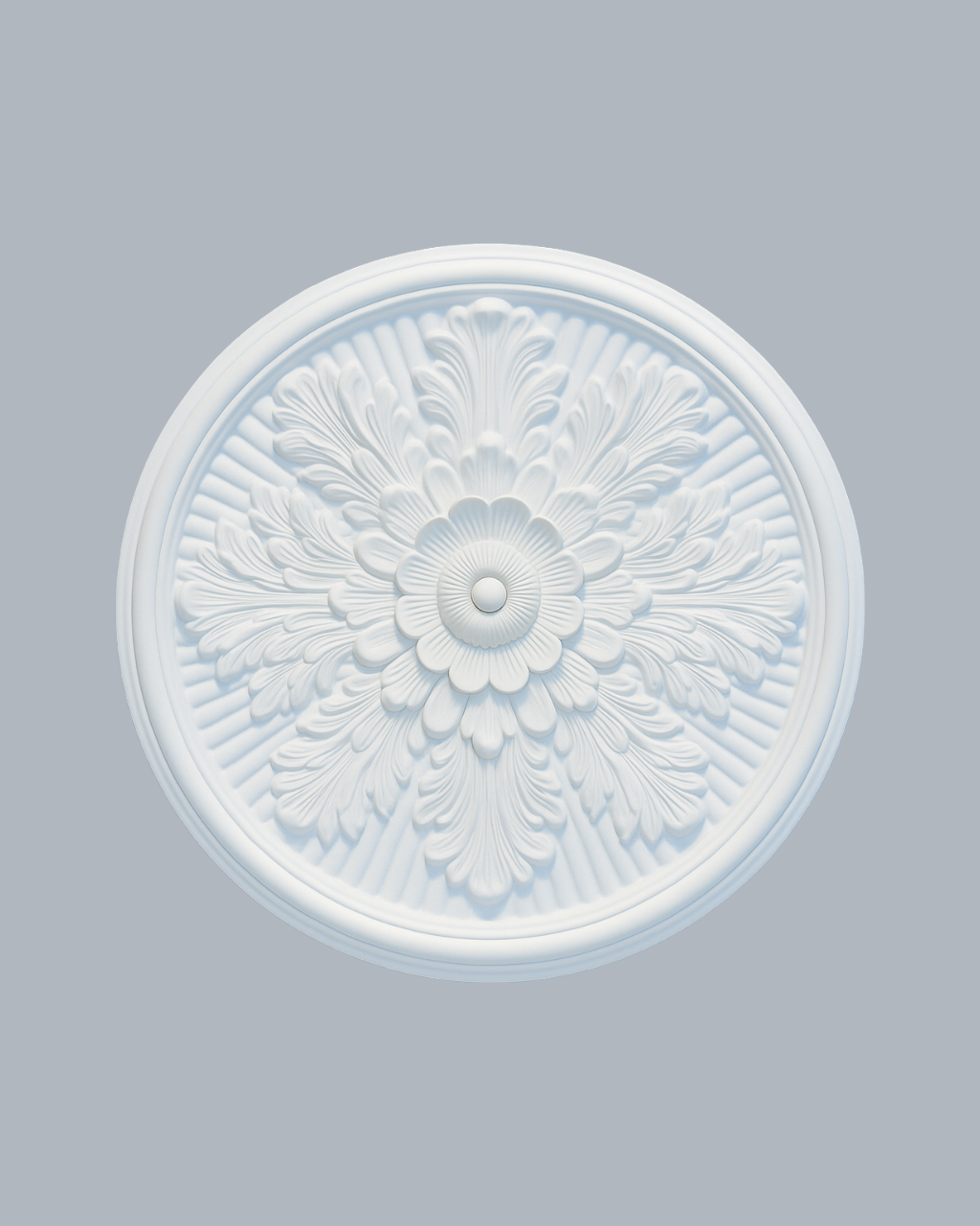 רוזטה פוליאוריטן בעיצוב פרח מרכזי