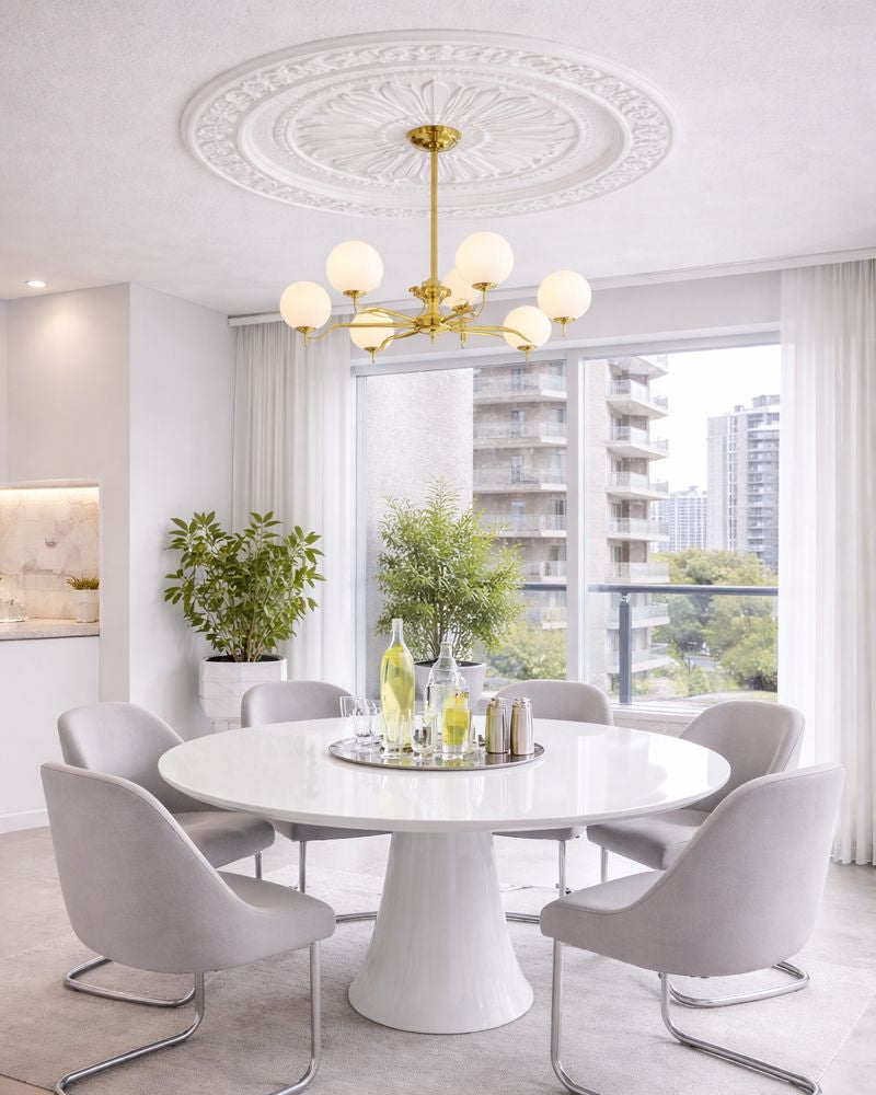 רוזטה פוליסטרין סגנון שושנת המדבר