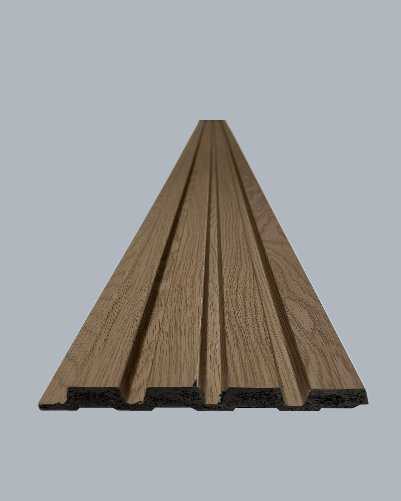 חיפוי קיר פולימרי גוון חום כהה עם פסים RP-09