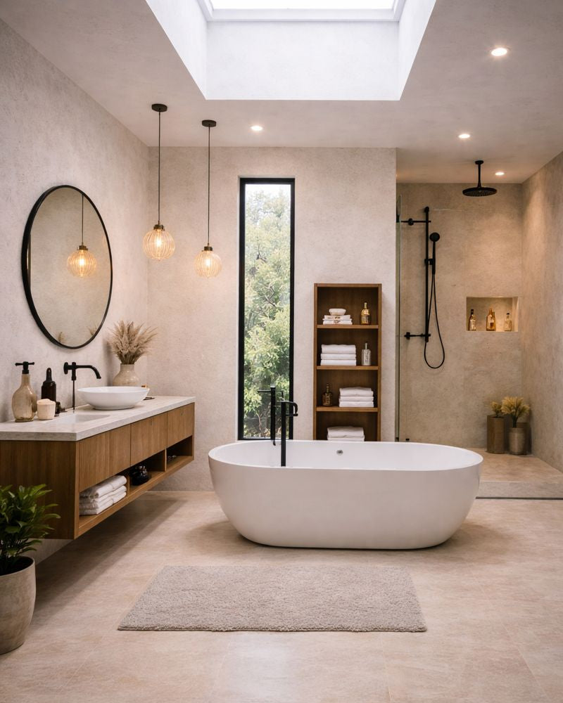 חיפוי קיר גמיש דמוי בטון לבן