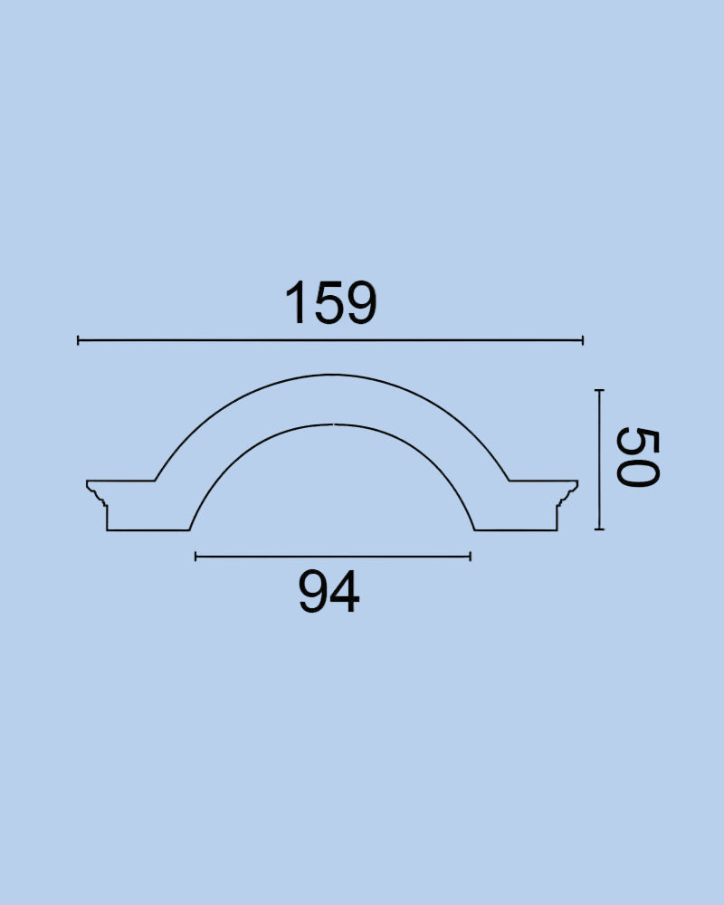 מסגרת עליונה לדלת דגם קשת WHK-4