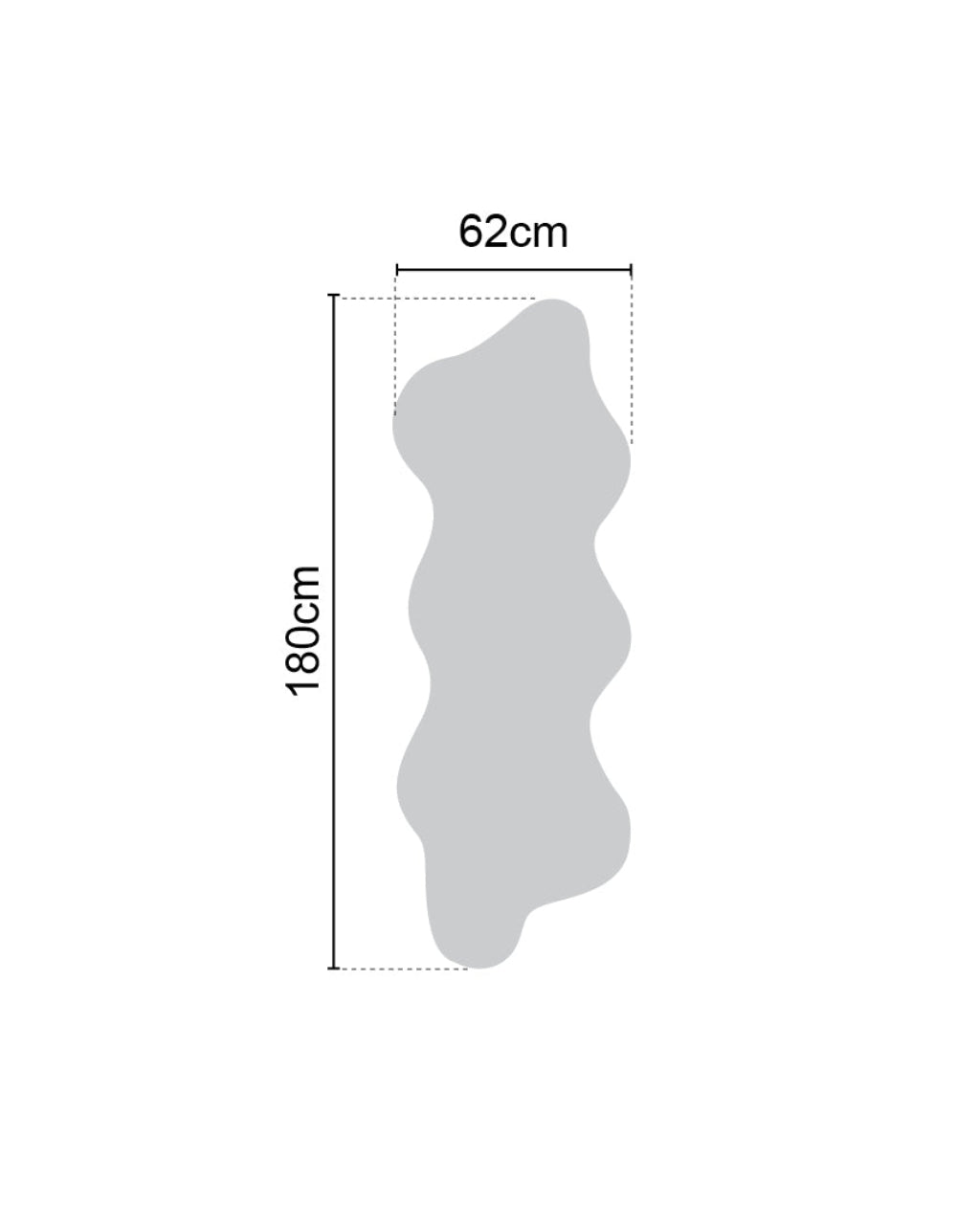 מראת קיר מעוצבת בסגנון גלי MR-12