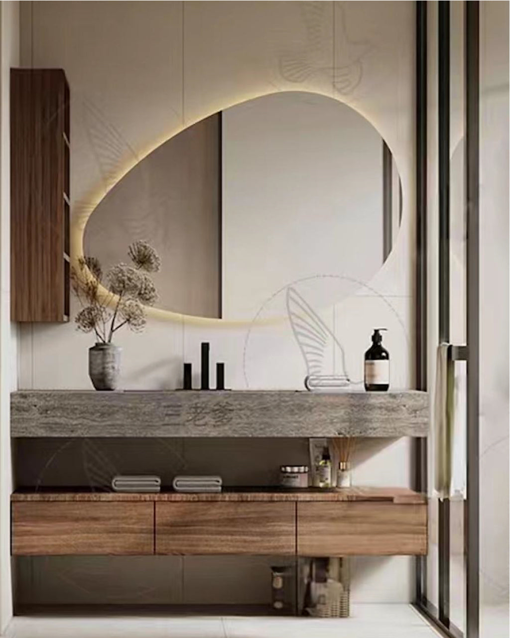 מראת קיר מעוצבת בסטייל סופר עכשווי