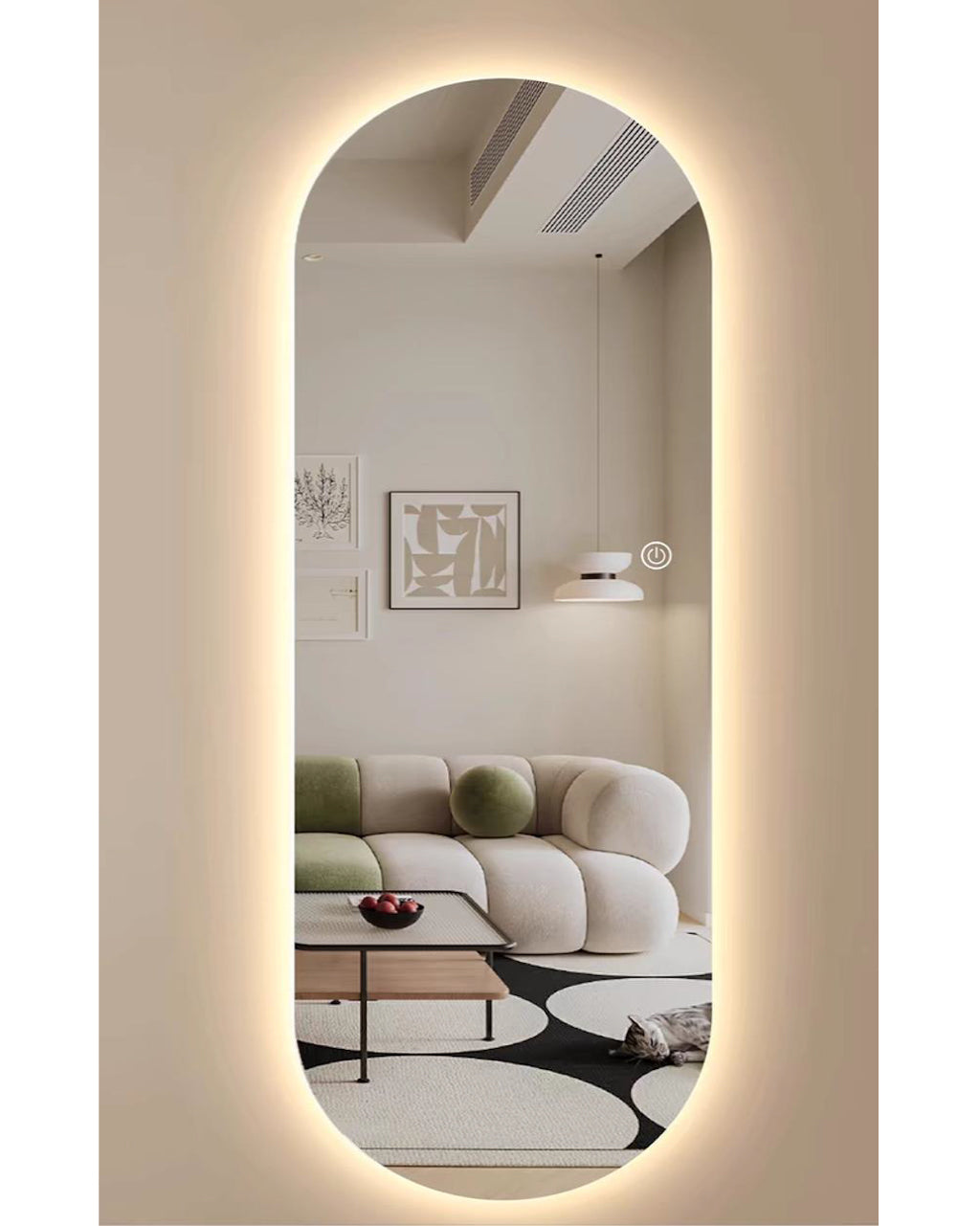 מראת קיר אובלית