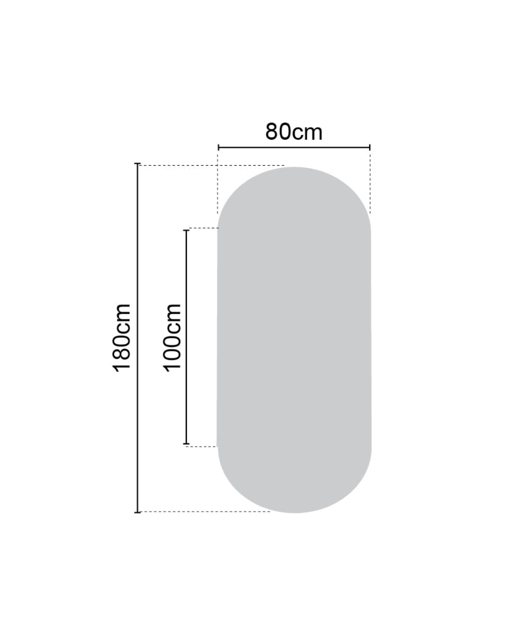 מראת קיר אובלית MR-2