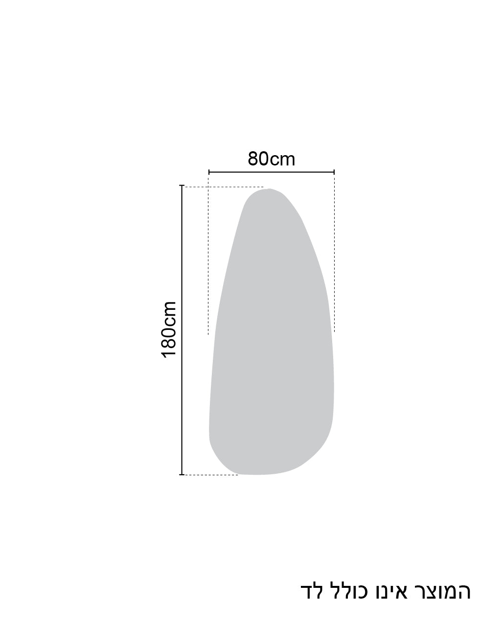 מראת קיר מעוצבת בצורת טיפה