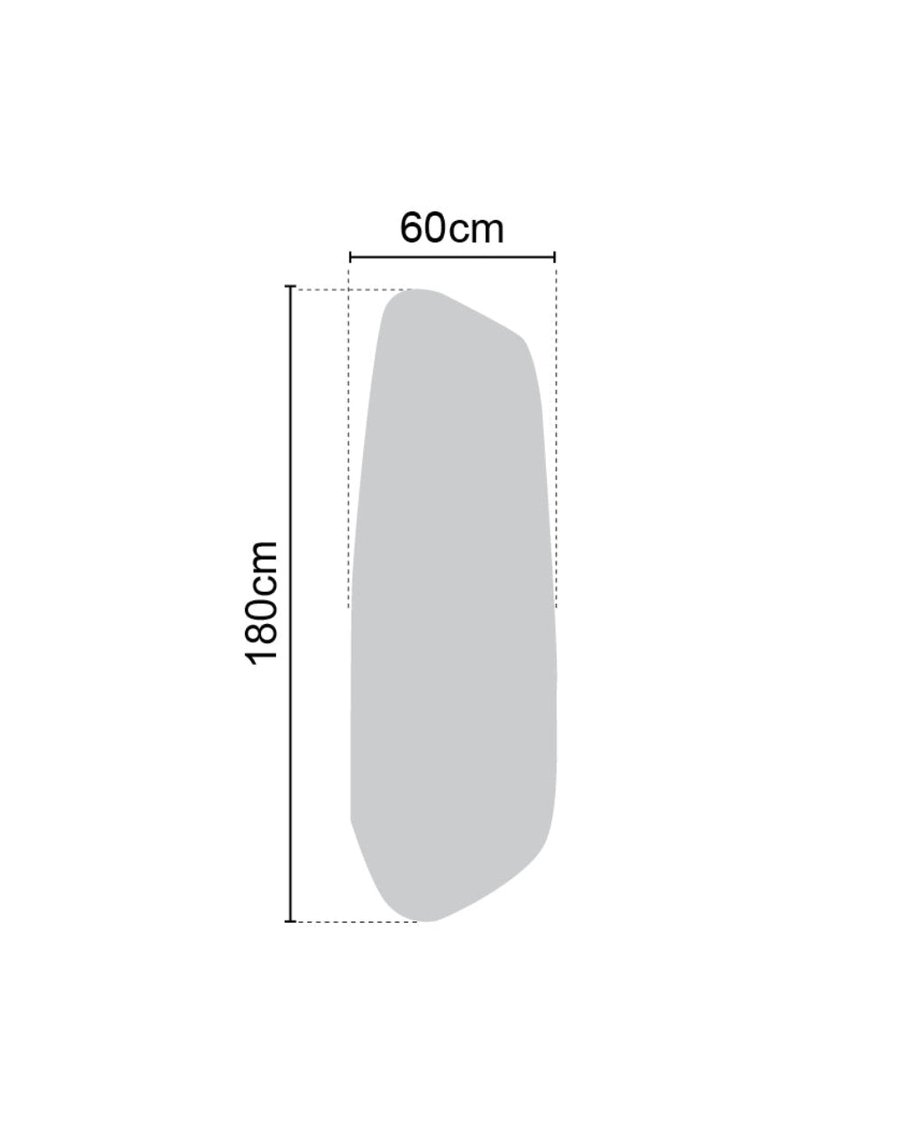 מראת קיר מעוצבת בצורה טבעית MR-9