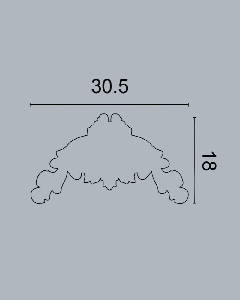 קישוט פלורל O-4015