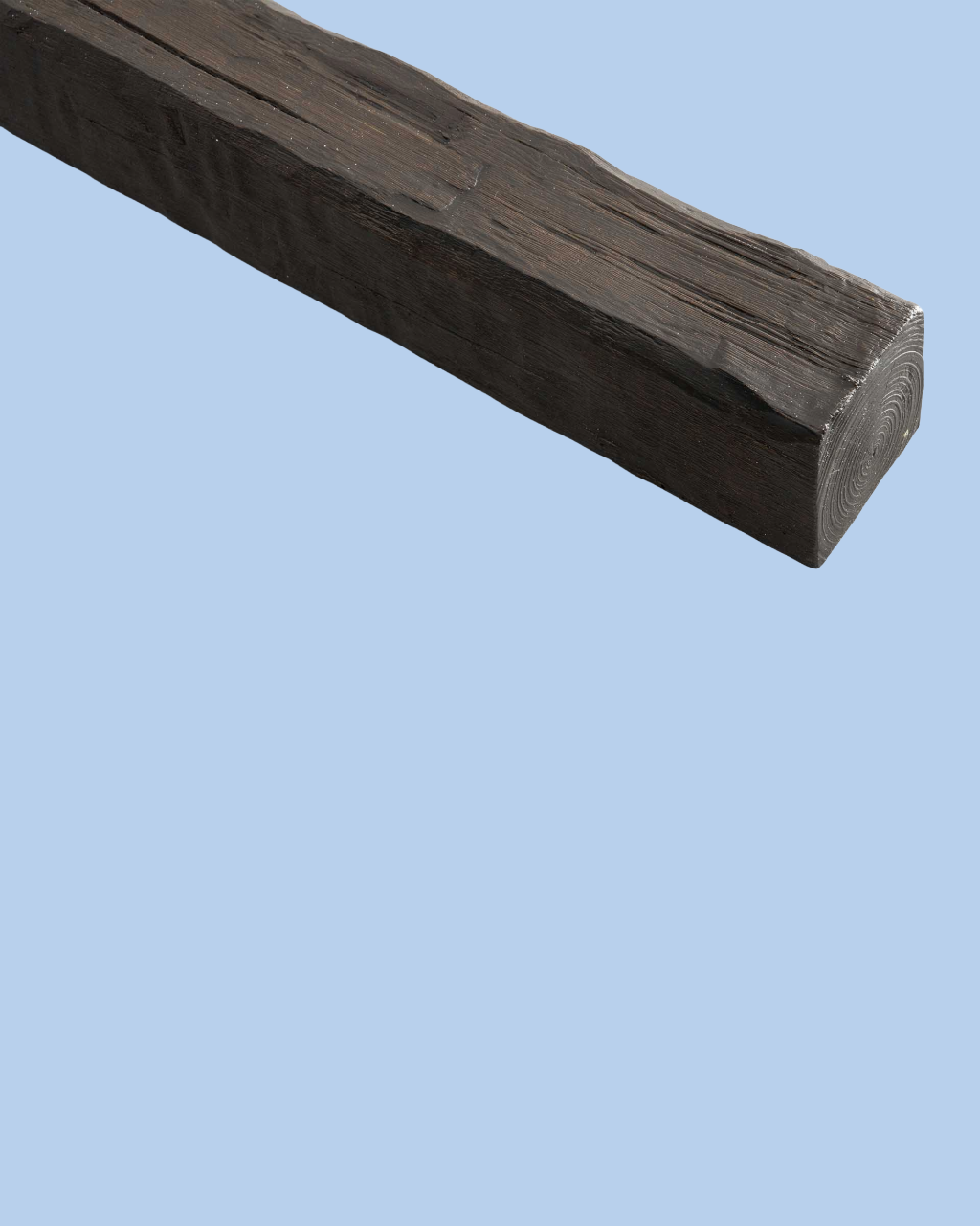 קורה דמוי עץ כפרי בצבע חום עתיק 12/12