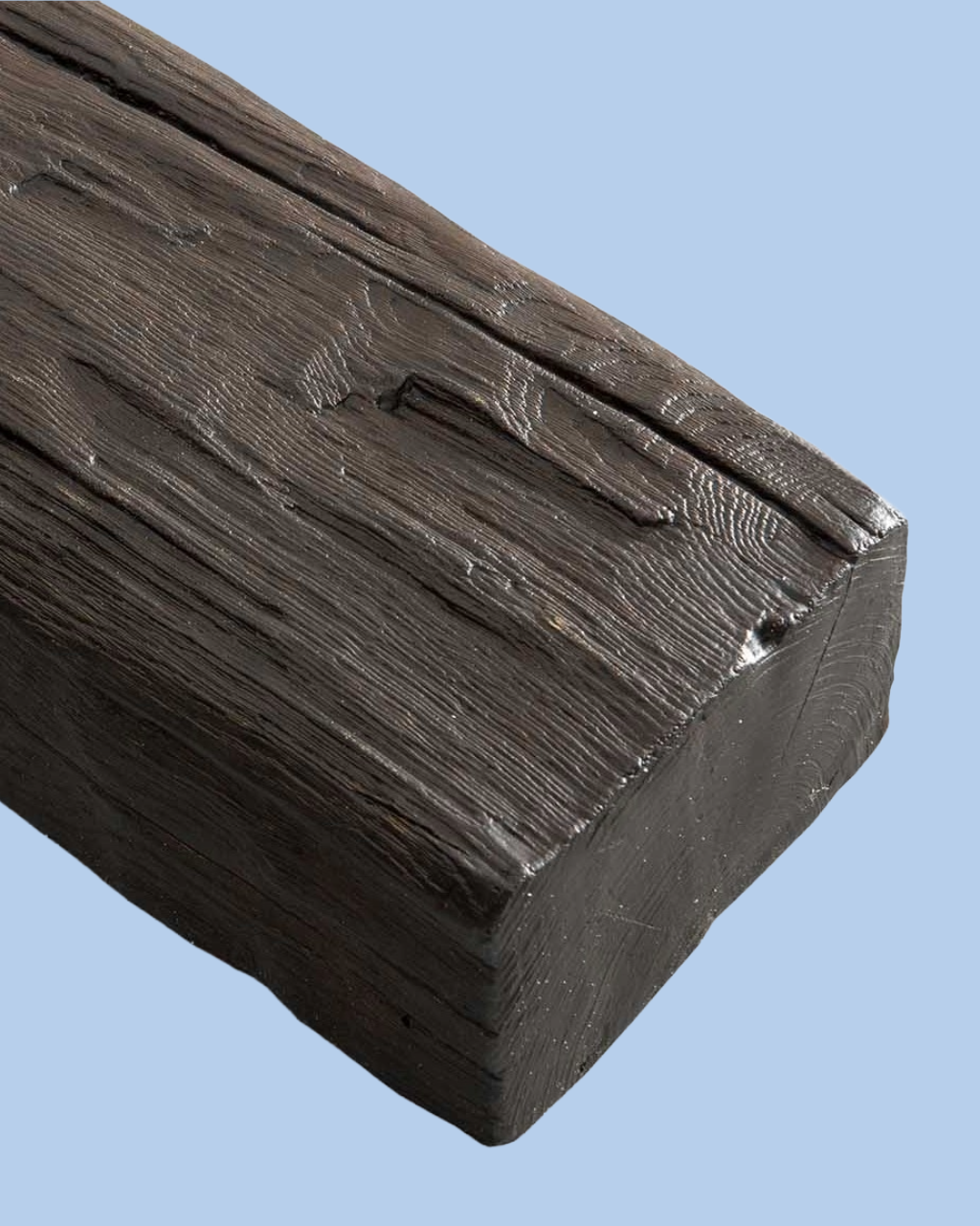 קורה דמוי עץ כפרי בצבע חום עמוק 20/13