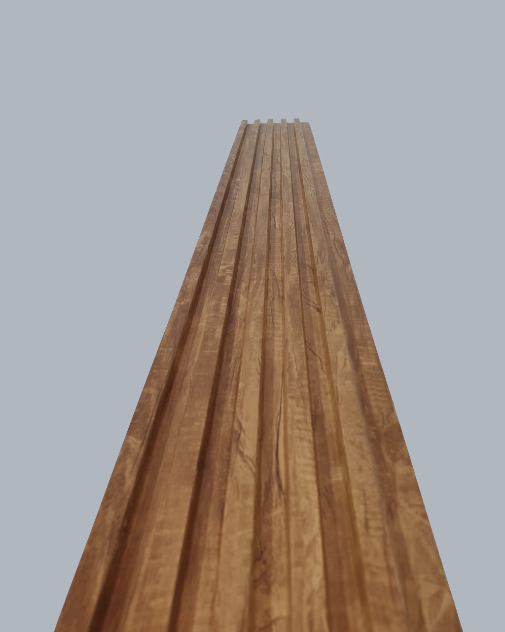 חיפוי קיר פסים צבע עץ טבעי