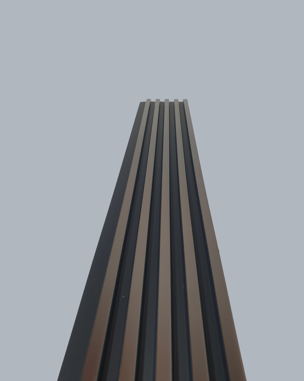 חיפוי קיר פסים דמוי ברונזה עם פסים שחורים