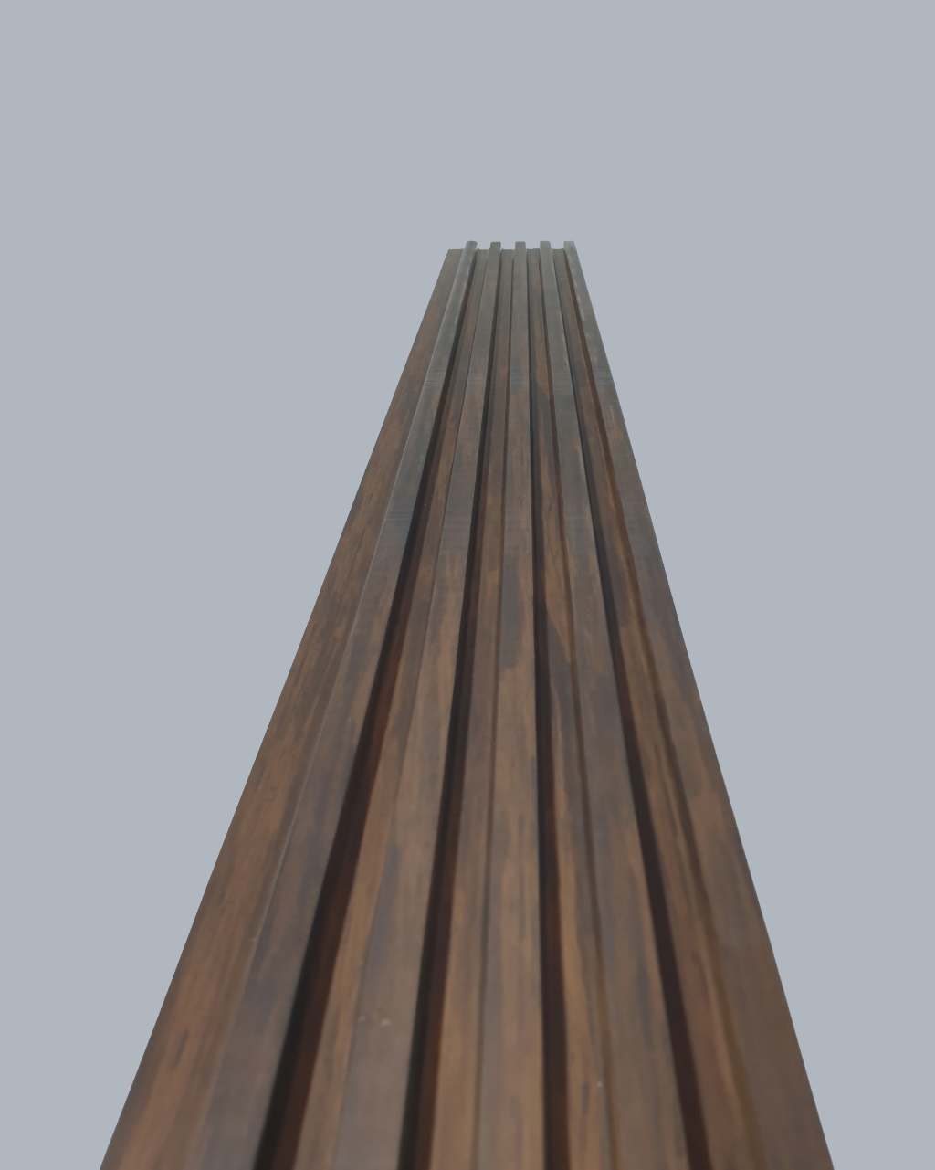 חיפוי קיר פסים דמוי דמוי עץ כהה מושחר