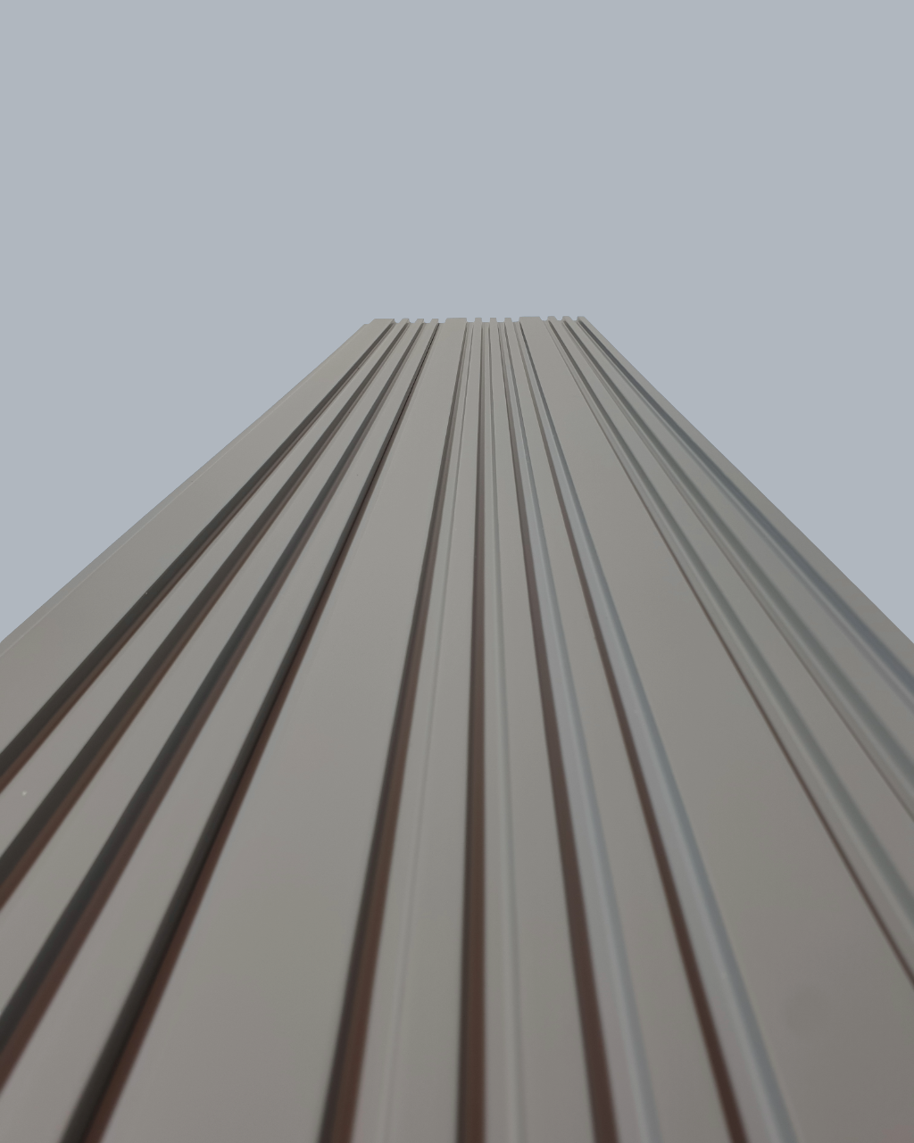 חיפוי קיר פסים צבע אפור עכבר