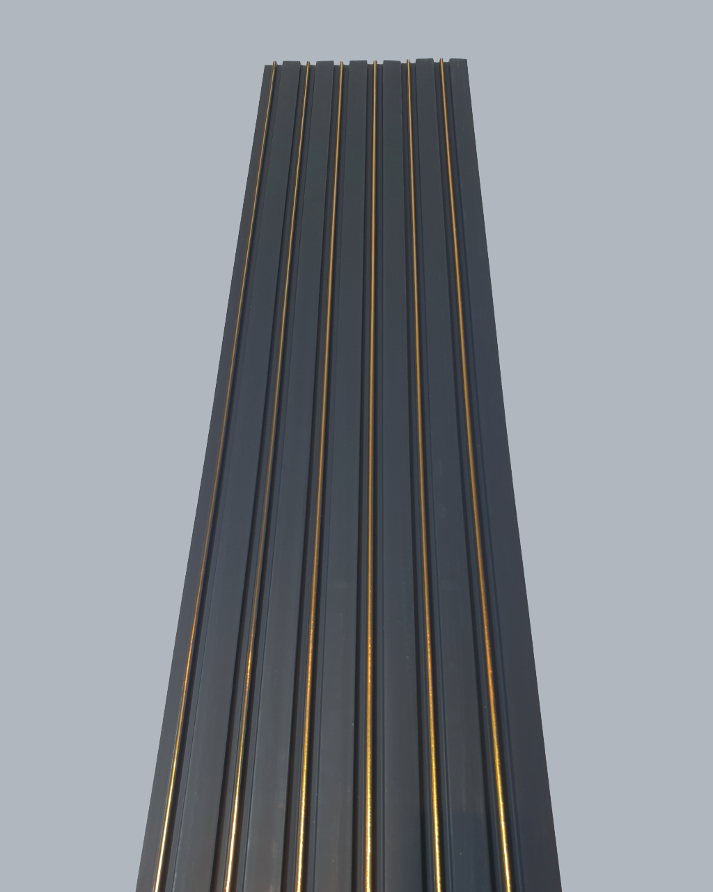 חיפוי קיר פסים צבע שחור עם פסי זהב