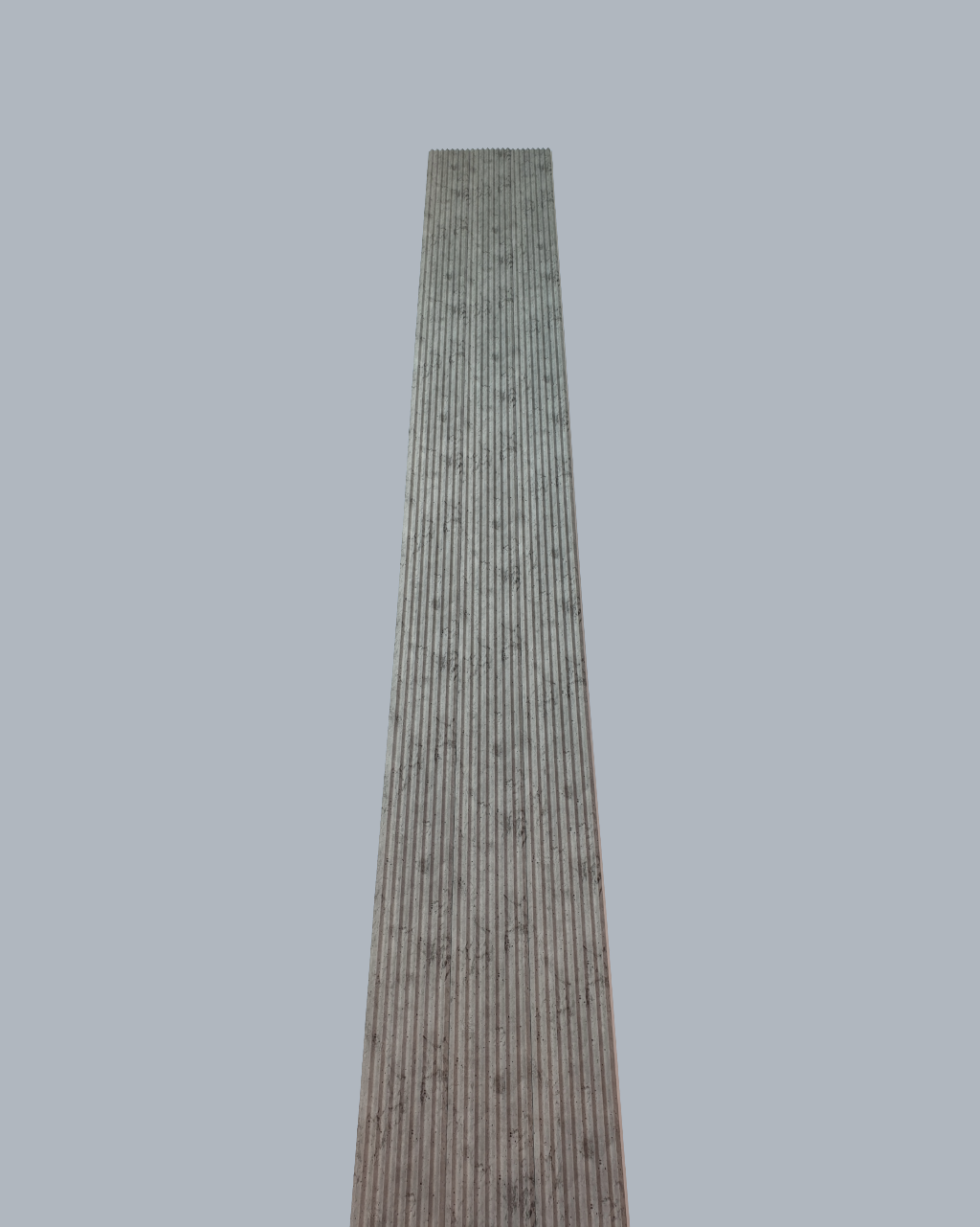 חיפוי קיר פסים דמוי בטון גלי אפור