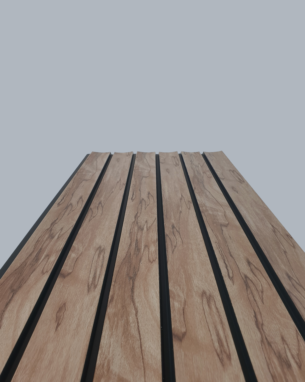 חיפוי קיר פסים דמוי עץ עם פסים שחורים