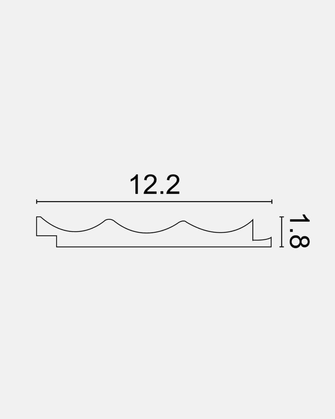 חיפוי קיר פסים אפרפר בד WP-73