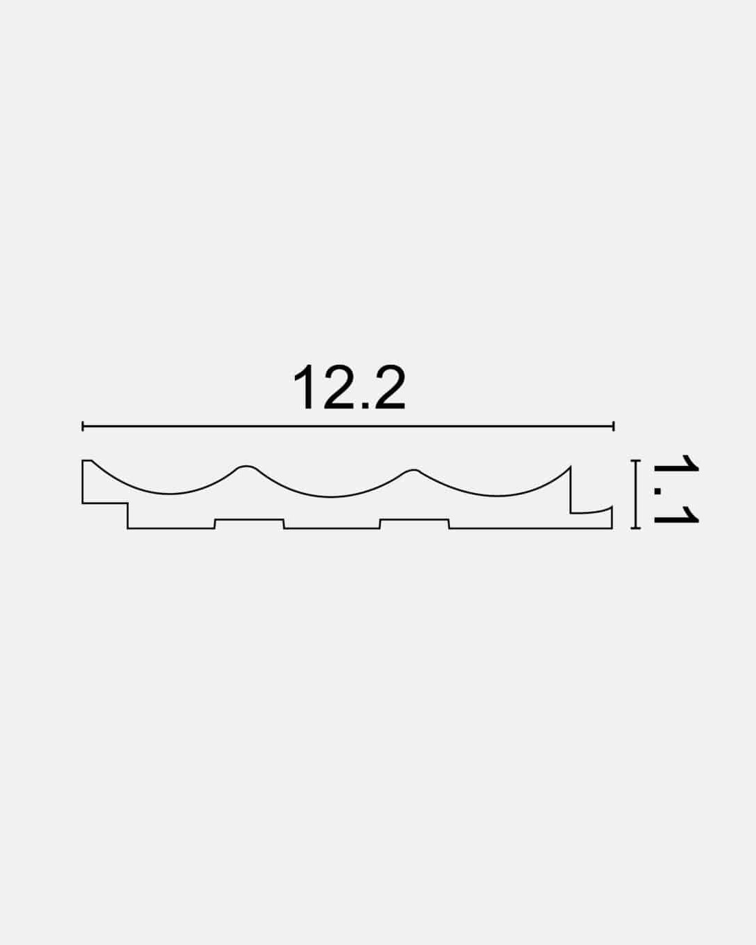 חיפוי קיר פסים שמפנייה WP-79