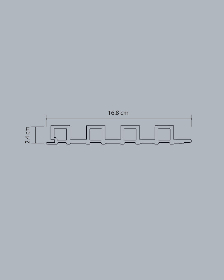 חיפוי קיר עץ חום WPO 120-17