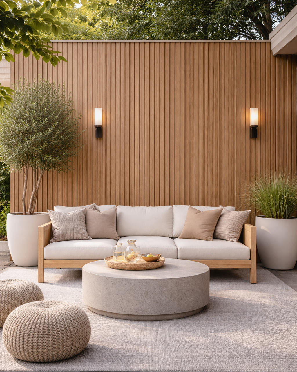 חיפוי קיר פולימרי גוון חום כהה עם פסים RP-09