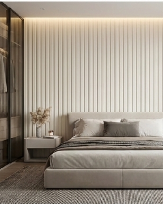 חיפוי קיר פורניר פסים