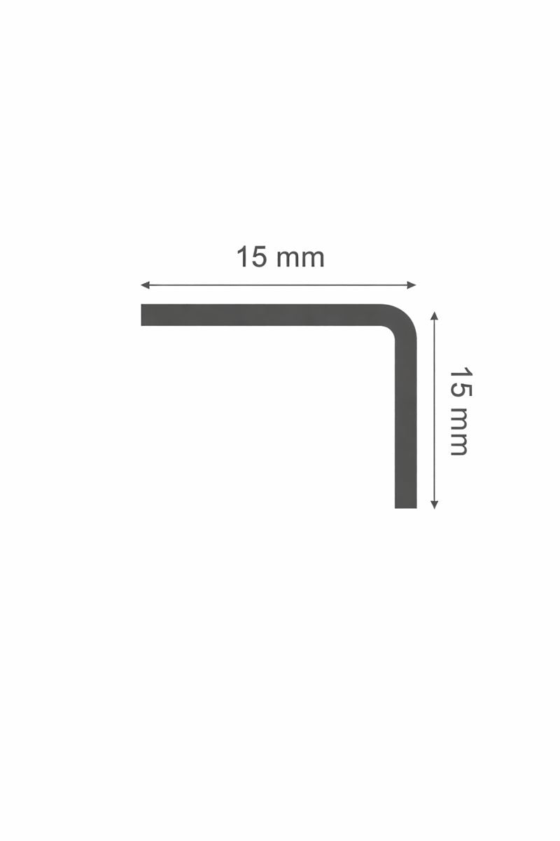 זווית מפליז | 15X15 מ"מ