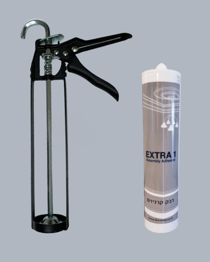 דבק EXTRA-1 + אקדח לדבק